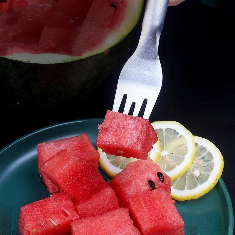 2-in-1 Watermelon Slicer & Fork – Multi-Purpose Fruit Cutter for Kitchen