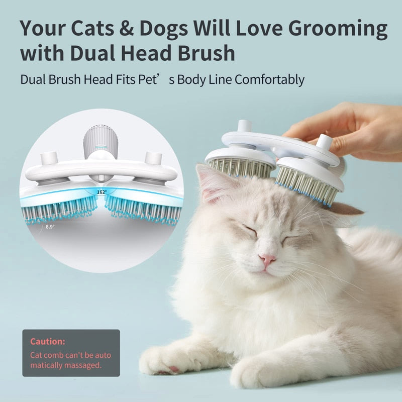Easy Clean Slicker Brush – Dog & Cat Deshedding Hair Removal Tool