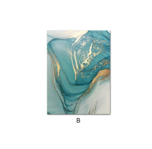 Luxury Abstract Fluid Art Poster – Canvas Wall Picture for Modern Home Decor