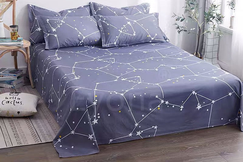 Soft Cartoon Bed Sheets – Single Piece Bedding for Kids, Teens & Dorm Rooms