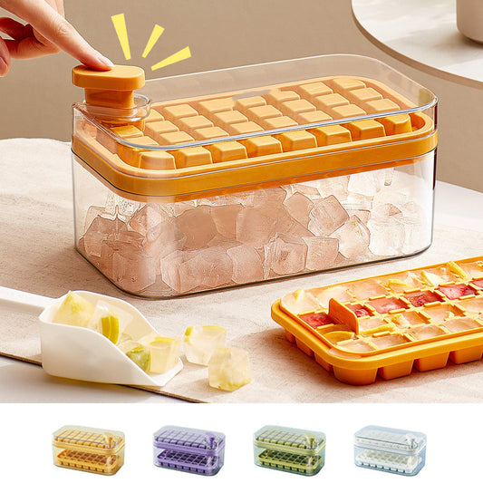 Ice Tray & Mold – Quick Release One-Button Ice Cube Maker