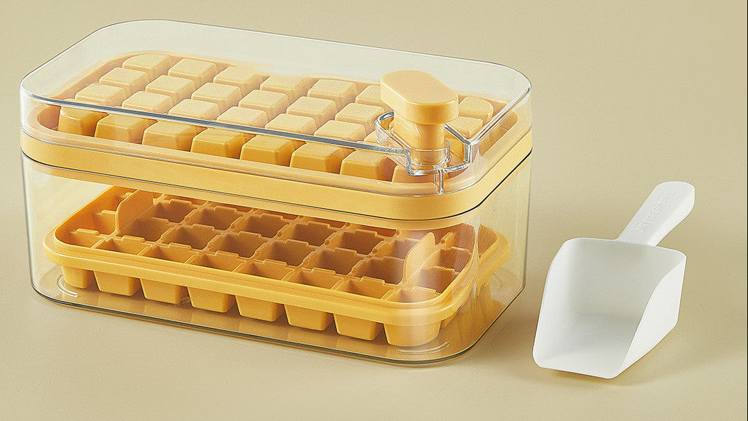 Ice Tray & Mold – Quick Release One-Button Ice Cube Maker