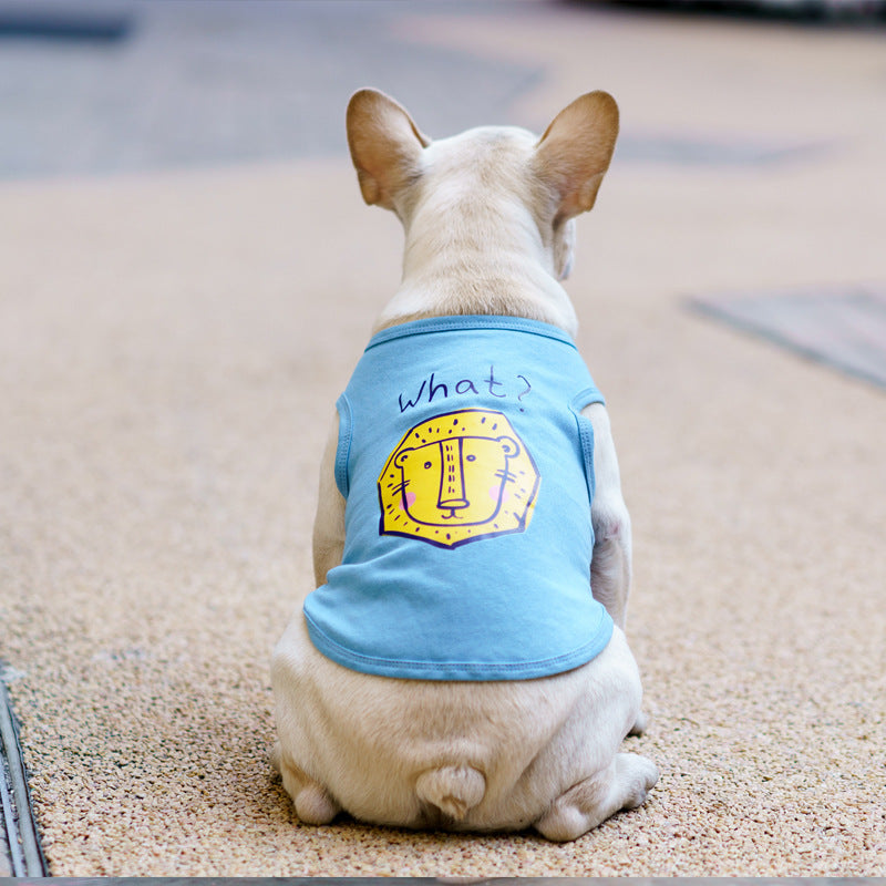 Pet Summer T-Shirt Breathable Dog Cat Clothing Cute Fashion Outfit Lightweight Pet Apparel