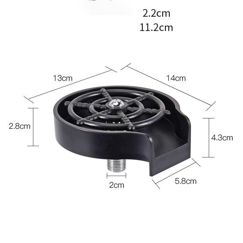 High-Pressure Bar Counter Cup Washer Sink Attachment