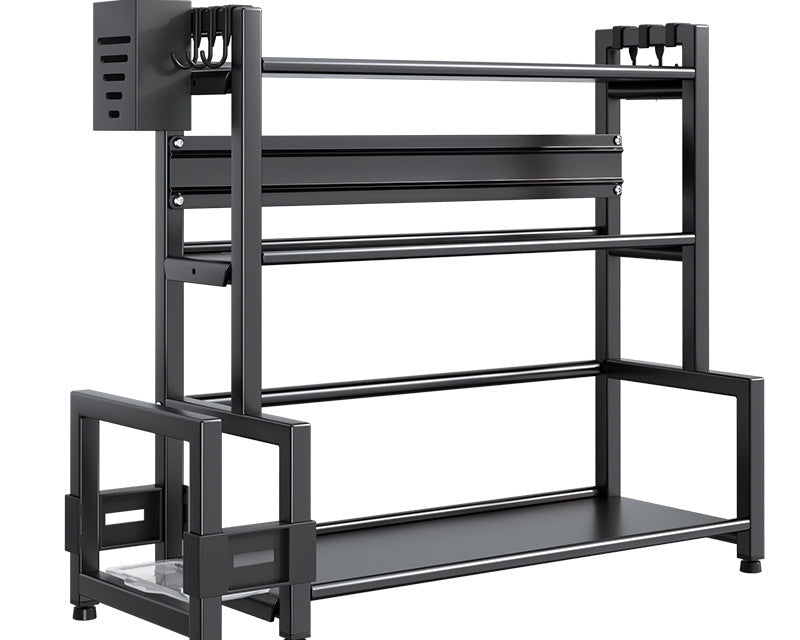 Countertop Kitchen Organizer – Spice Jar Rack & Utensil Holder for Home Cooking