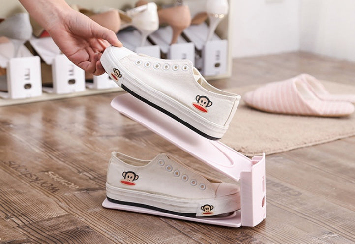 Shoe Storage Rack Organizer | Space Saving Entryway Shoe Shelf for Home Organization