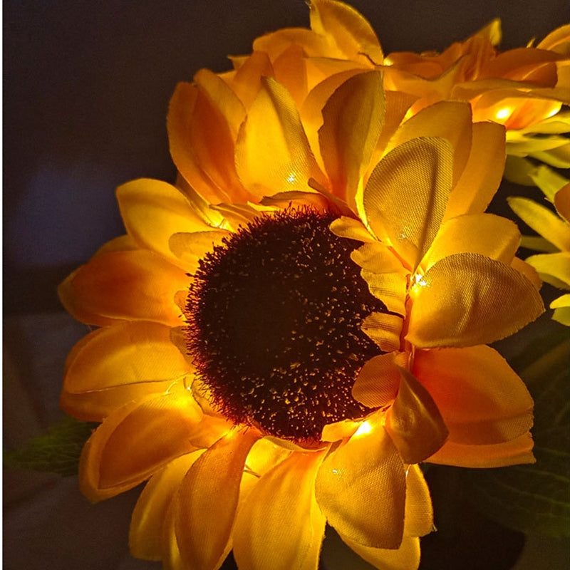 Sunflower LED Night Light – Rechargeable Decorative Desk Lamp for Home & Bedroom Decor