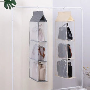 Modern 360° Multi-Layer Storage Rack – Foldable Hanging Organizer for Bathroom Kitchen & Small Spaces
