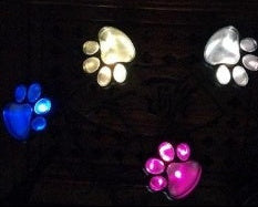 Paw Print Solar Garden Lights LED Outdoor Path Lights – Waterproof Decorative Landscape Lighting