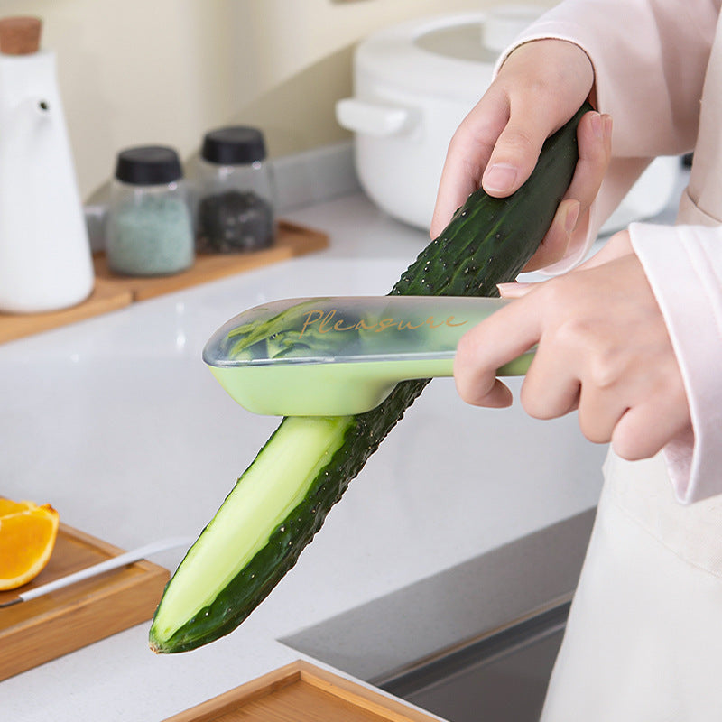 Kitchen Peeling Knife & Peeler – Storage Container for Clean Prep
