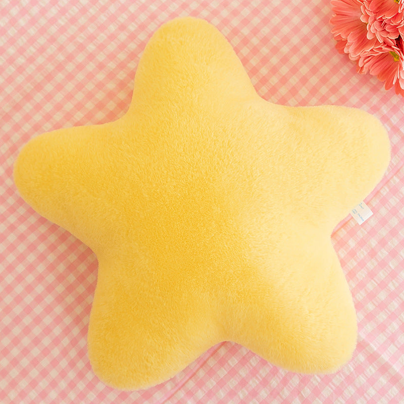 Aesthetic Star Plush Pillow – Cute Soft Cushion for Sofa, Bed & Cozy Room Styling
