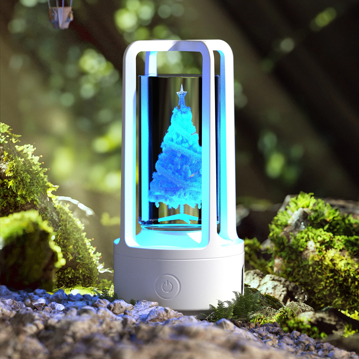 Acrylic Crystal LED Lamp with Bluetooth Speaker – Touch Control Night Light for Bedroom