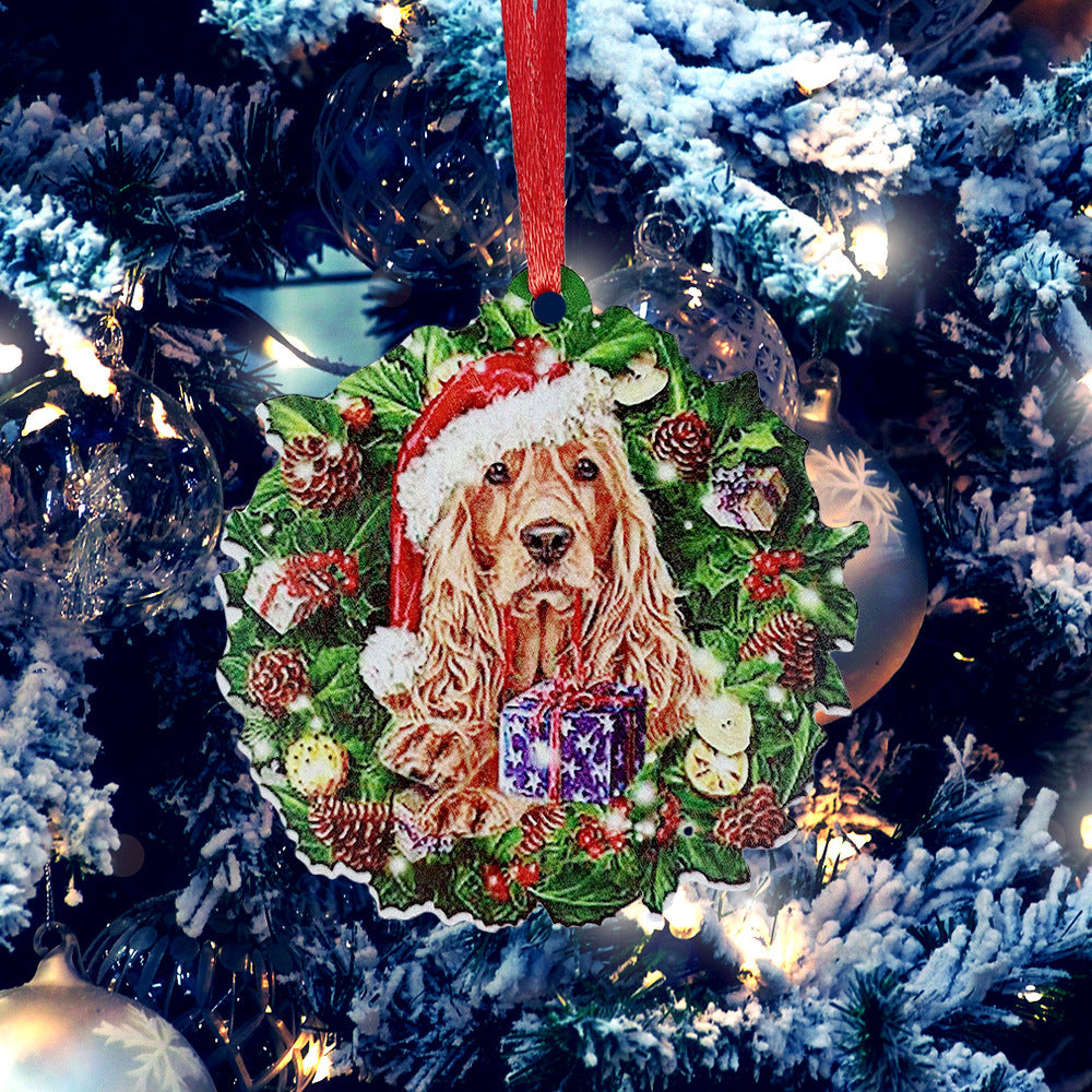 Custom Christmas Tree Ornament Personalized Family Name Hanging Decor