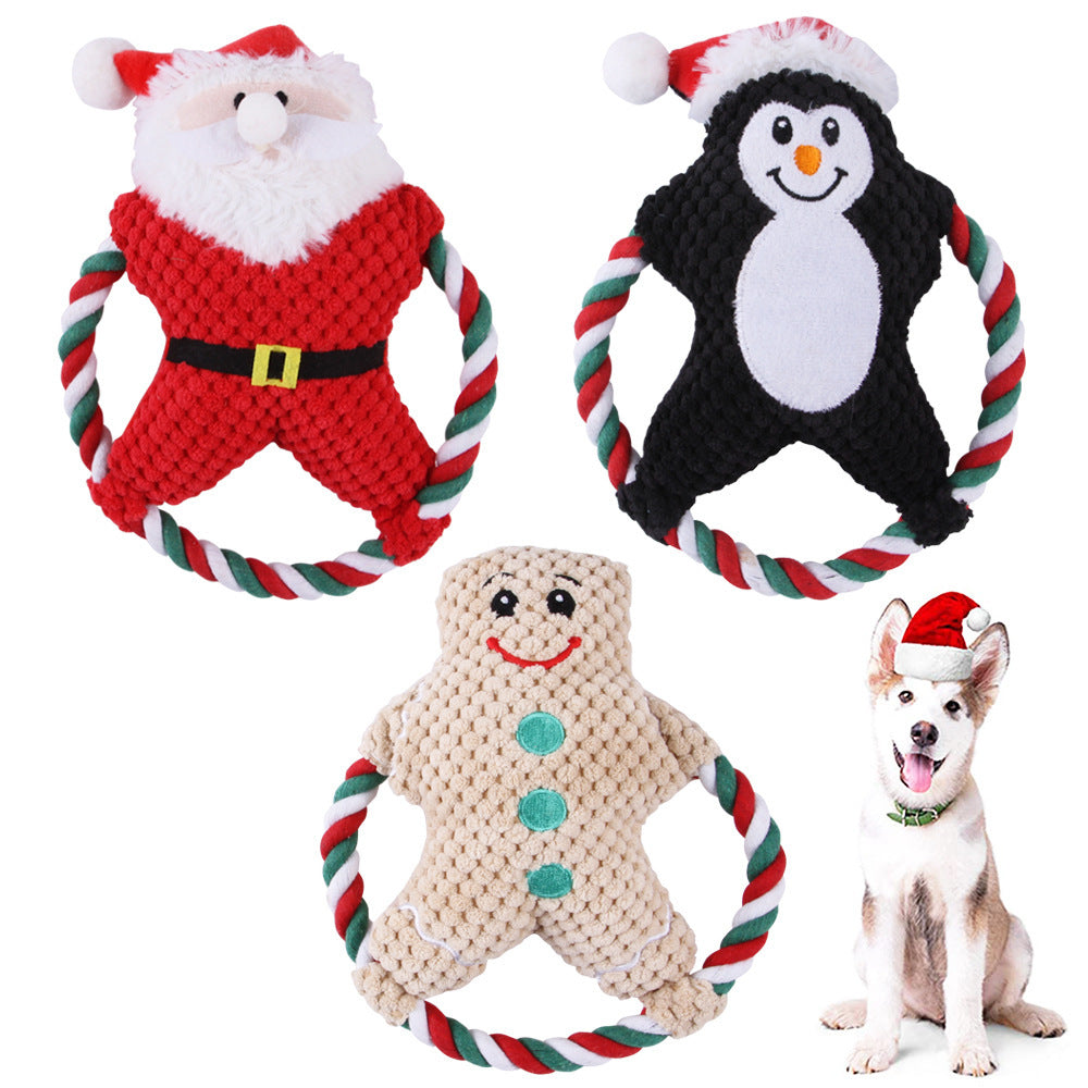 Christmas Plush Toys for Pets | Holiday Chew Toy for Dogs & Puppies