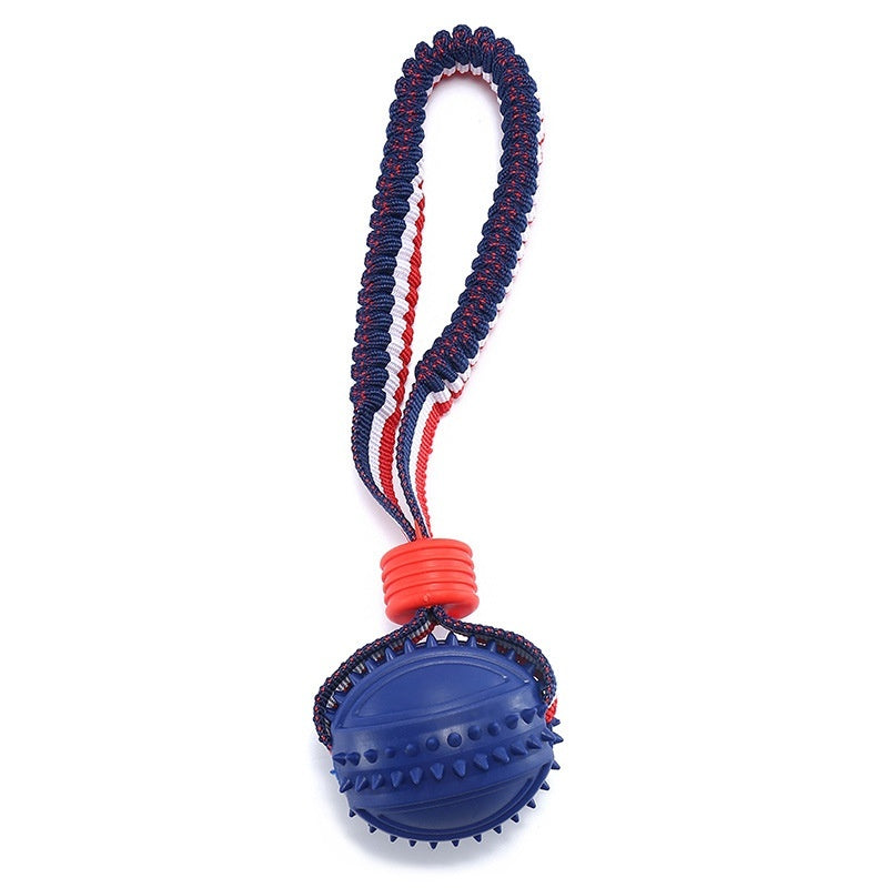 Interactive Dog Ball Toy – Rope Chew Toy for Puppy Teething, Training & Play