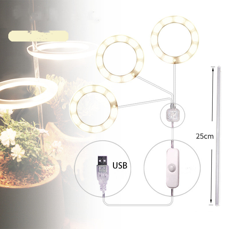 Portable LED Grow Lamp for Plants – Full Spectrum Indoor Plant Light