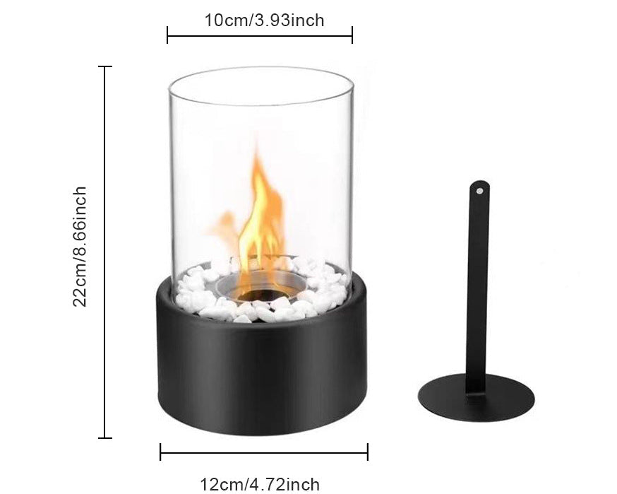 Tabletop Fireplace – Mini Fire Pit for Indoor, Patio & Outdoor Decor