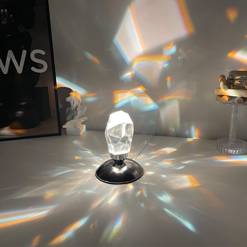 LED Crystal Night Light RGB – Remote Control Romantic Bedside Lamp for Bedroom Décor