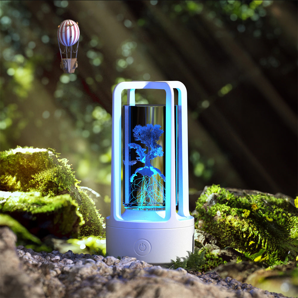 Acrylic Crystal LED Lamp with Bluetooth Speaker – Touch Control Night Light for Bedroom