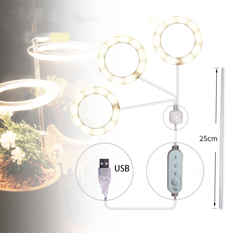 Portable LED Grow Lamp for Plants – Full Spectrum Indoor Plant Light