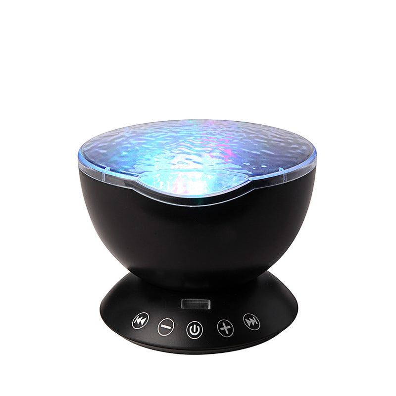 Ocean Wave Projector Night Light – Aurora LED Galaxy Lamp with Bluetooth Speaker & Remote