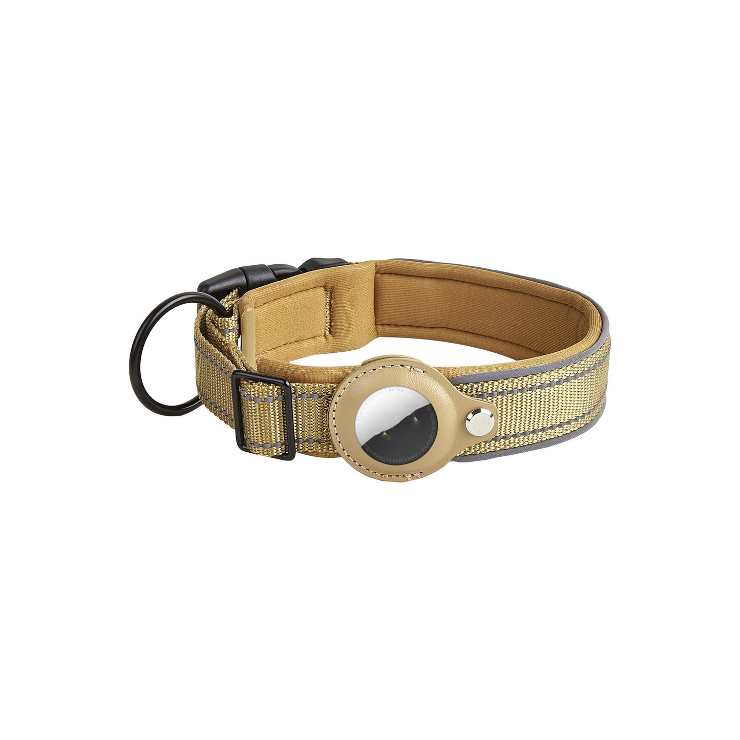Pet AirTag Holder Collar Leather – Anti-Lost GPS Tracker for Dogs & Cats