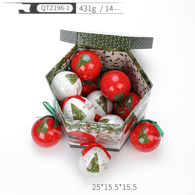 Christmas Tree Ornament Gift Box Pendant – Elegant Festive Decoration