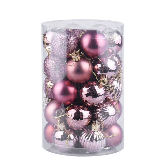 34pcs Christmas Ball Ornaments Set 4cm – Shatterproof Xmas Tree Decorations
