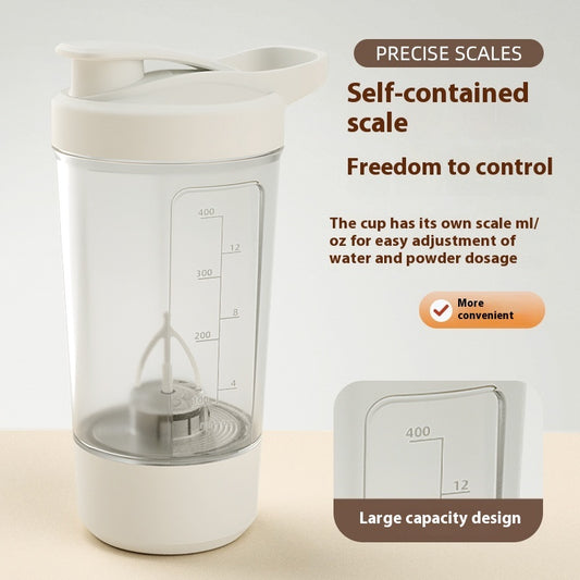 Electric Protein Shaker Bottle 400ML – Automatic Mixer Cup
