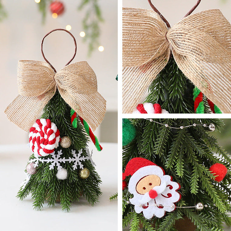 Mini Christmas Tree Decor Set DIY – Festive Home & Party Table Ornament Gift