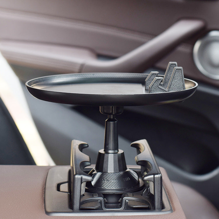 Car Cup Holder Food Tray – Adjustable Drink Organizer Table for Snacks, Coffee & Road Trips