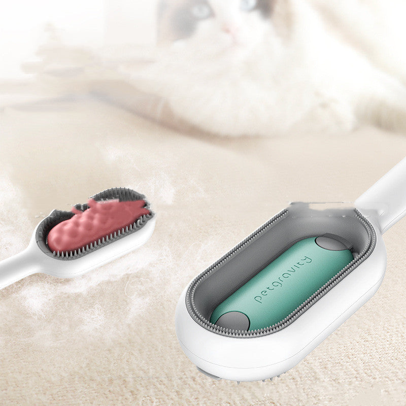 Cat Hair Removal Comb with Disposable Wipes – Pet Grooming Tool