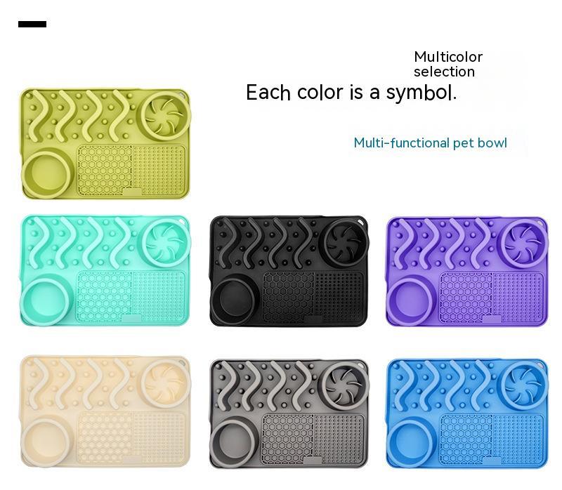 Non-Slip Dog Lick Mat – Calming Slow Feeder Pad for Anxiety