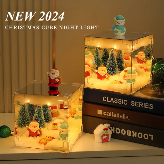 Christmas Craft LED Lamp Kit – 3D Cube Light for Holiday Decor & Gifts