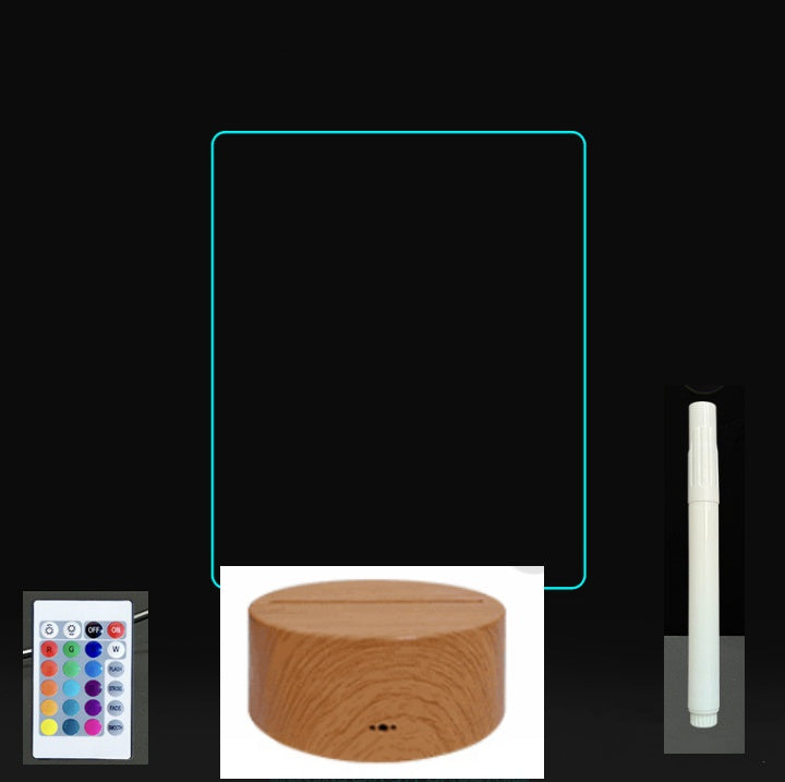 Glow Writing 3D Acrylic Board – LED Message Night Light for Notes, Reminders & Home Decor