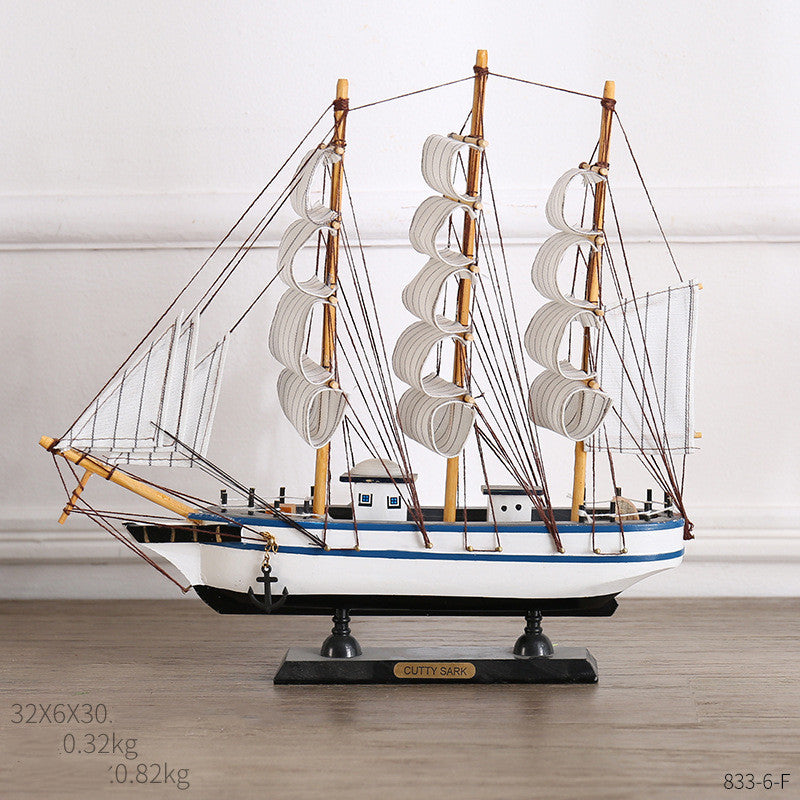 Coastal Sailing Home Decor – Creative Craft Ornament for Modern Interior Design