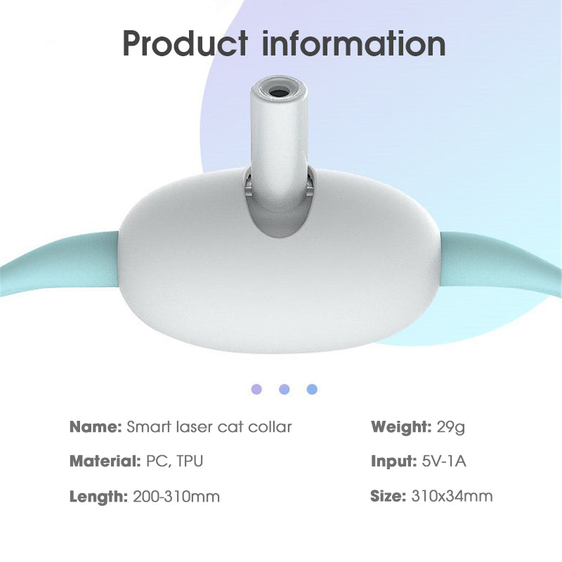 Automatic Cat Laser Toy – Interactive Smart Collar Toy for Indoor Cats