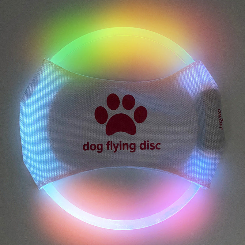 Glowing Dog Frisbee – LED Flying Disc for Training & Play