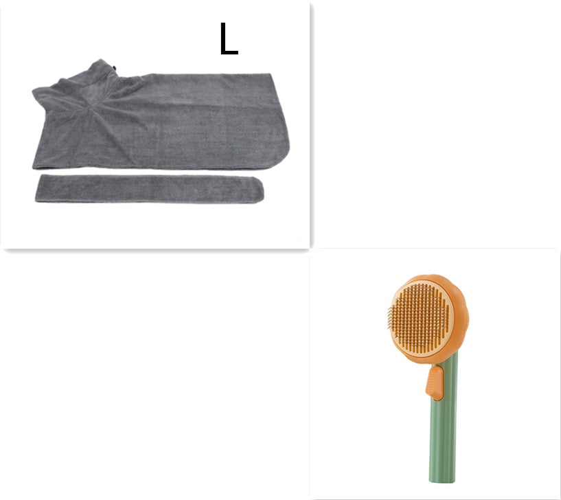 Pet Grooming Comb – Steel Wire Hair Removal Brush for Cats & Dogs