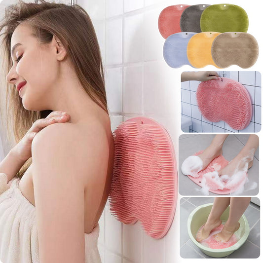 Shower Foot Scrubber & Massager – Non-Slip Silicone Bath Brush for Smooth Skin
