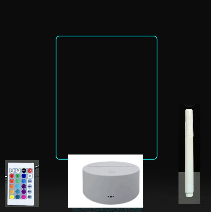 Glow Writing 3D Acrylic Board – LED Message Night Light for Notes, Reminders & Home Decor