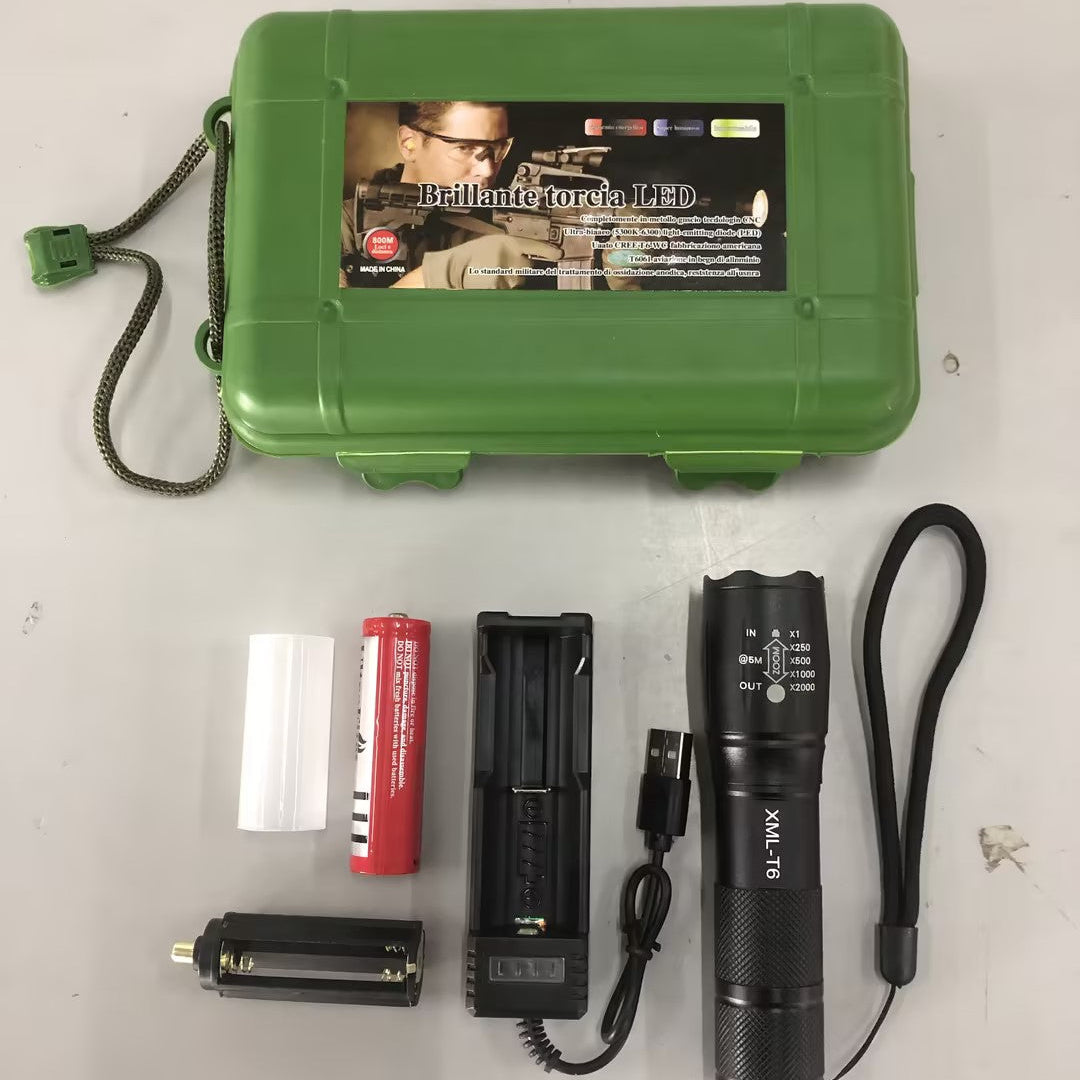 Ultra Bright Tactical Flashlight – Rechargeable LED Torch for Emergency, Hiking & Self Defense