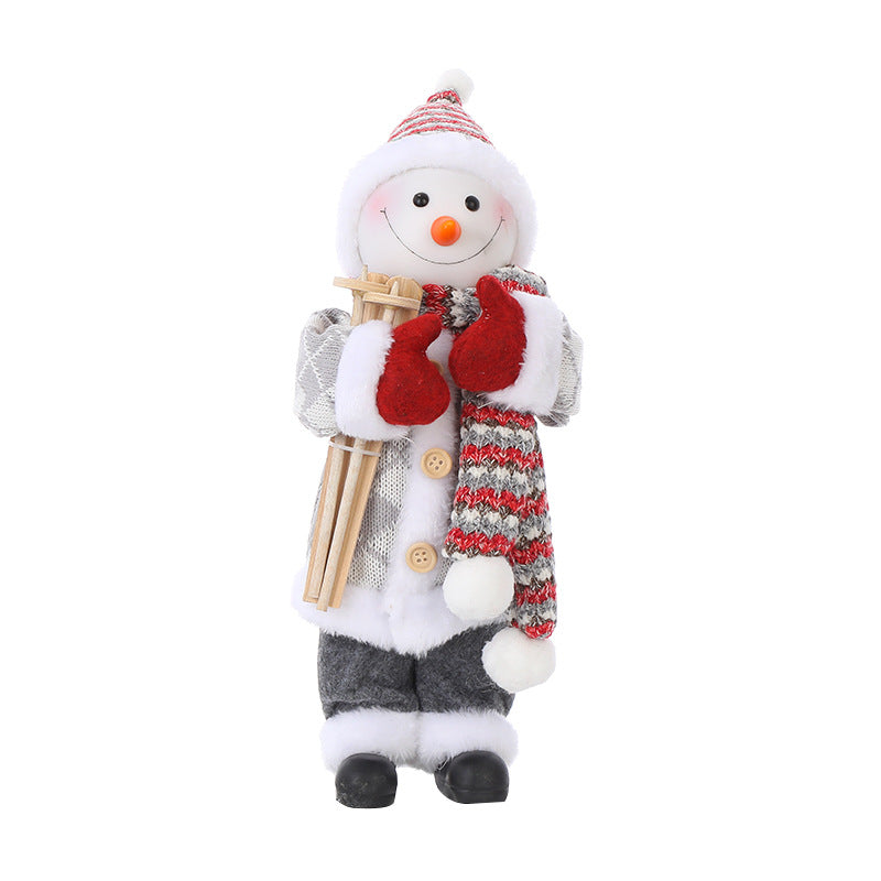 Christmas Doll Ornament – Navidad Noel Decor, Cute Holiday Figurine
