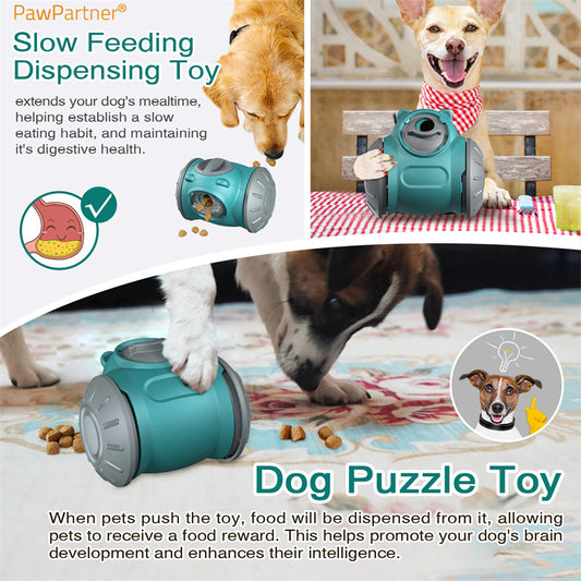 Interactive Pet Feeding Toy – Dog Tumbler Puzzle Slow Feeder for Mental Stimulation Training