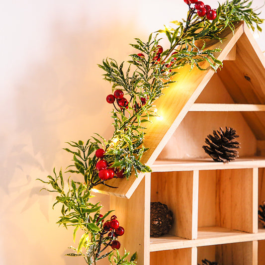 Red Berry Garland Fairy Lights – Christmas Decoration Lights for Home & Party Decor