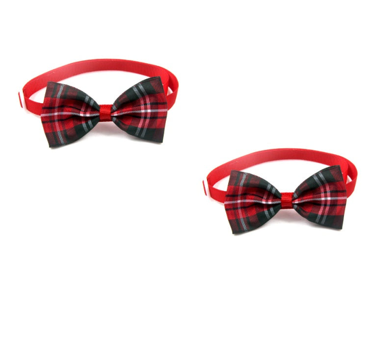 Stylish Plaid Dog & Cat Bandana – Soft Pet Scarf for Small & Medium Pets