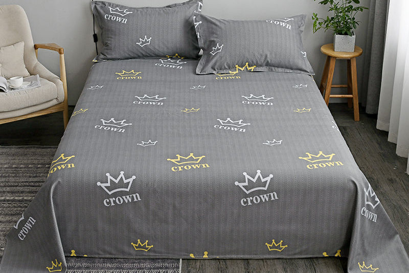 Budget-Friendly Cotton Bed Sheets – Soft Washed Bedding Set for Dorm & Hostel Use