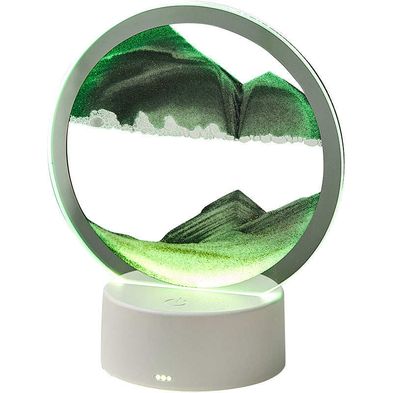 Aesthetic Quicksand Lamp LED Ambient Mood Light – Modern Decorative Desk Lamp for Bedroom & Living Room