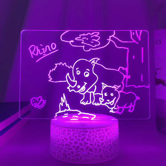 Creative LED Message Night Light – Reusable Writing Display Panel Lamp