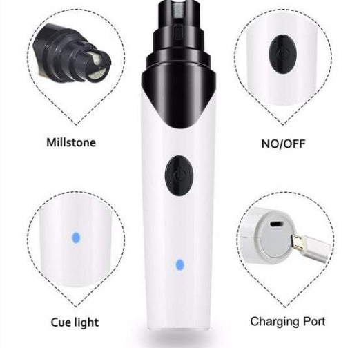 Electric Pet Nail Grinder for Dogs & Cats – Quiet, Safe & Painless Nail Trimmer Tool